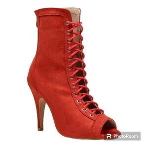 NWT BURJU Sierralynn Lace up Ankle Boots dancing | Size 10.5